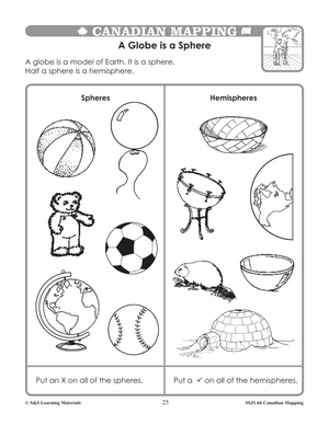 Canadian Mapping Skills: An Introduction to Mapping Grades 1-2