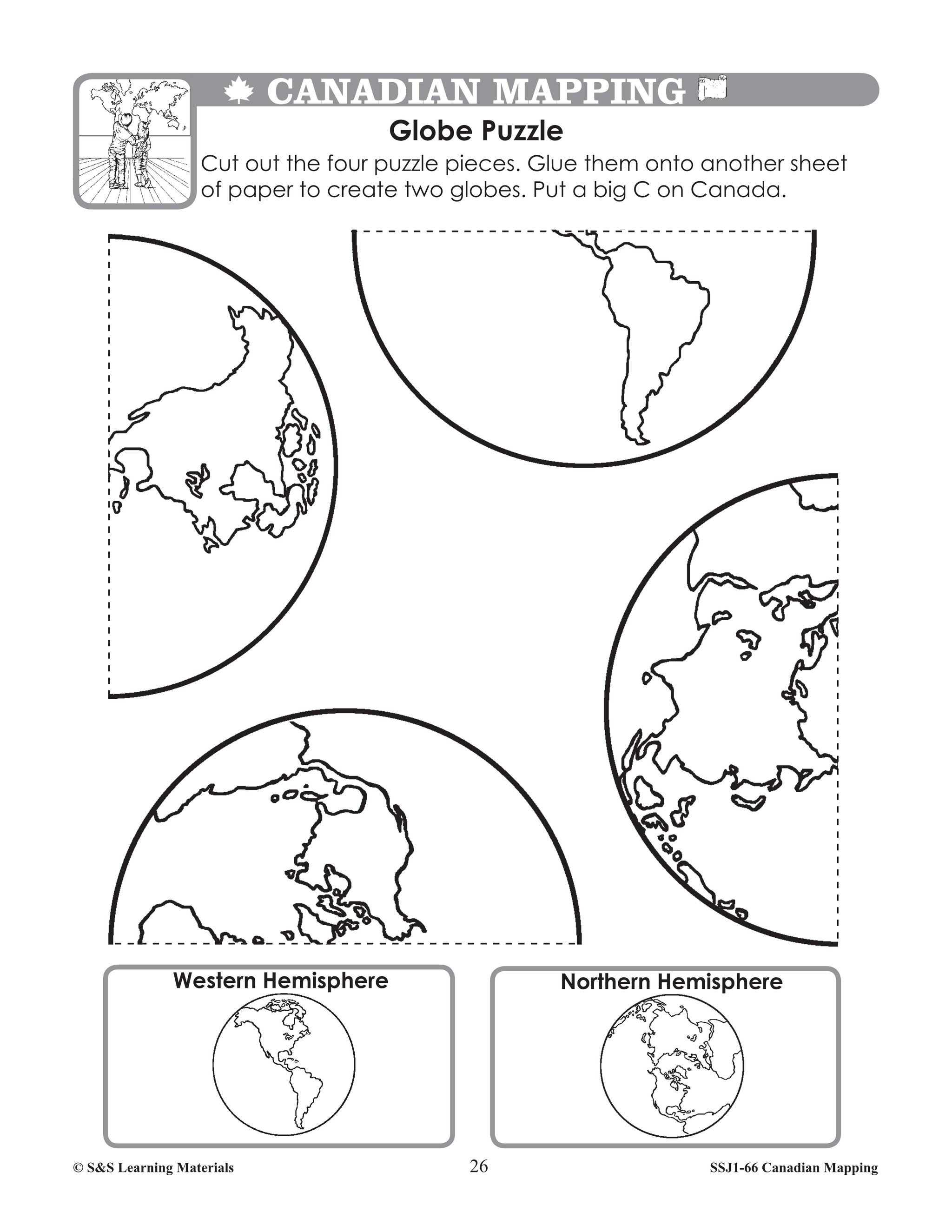 Canadian Mapping Skills: An Introduction to Mapping Grades 1-2