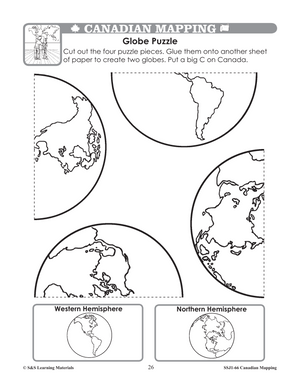 Canadian Mapping Skills: An Introduction to Mapping Grades 1-2