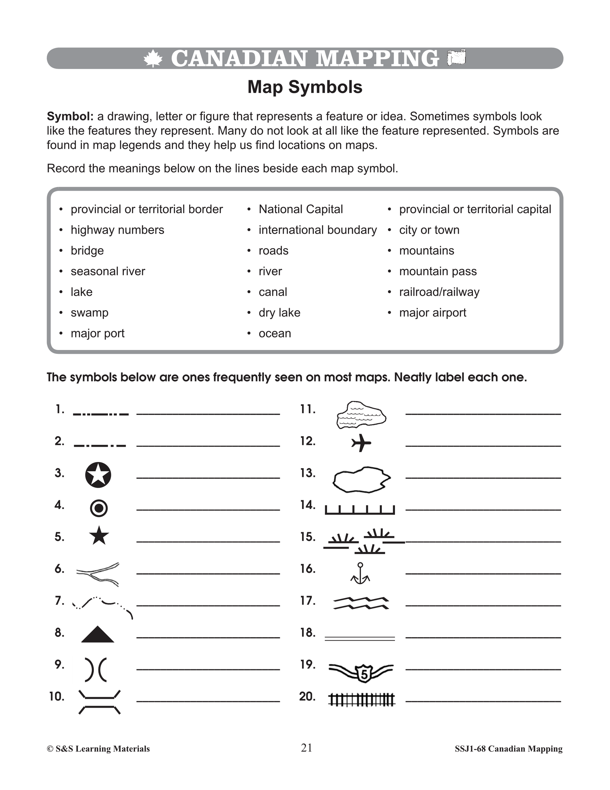 Canadian Mapping Skills: Extending Knowledge Grades 4-5