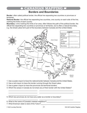 Canadian Mapping Skills: Extending Knowledge Grades 4-5