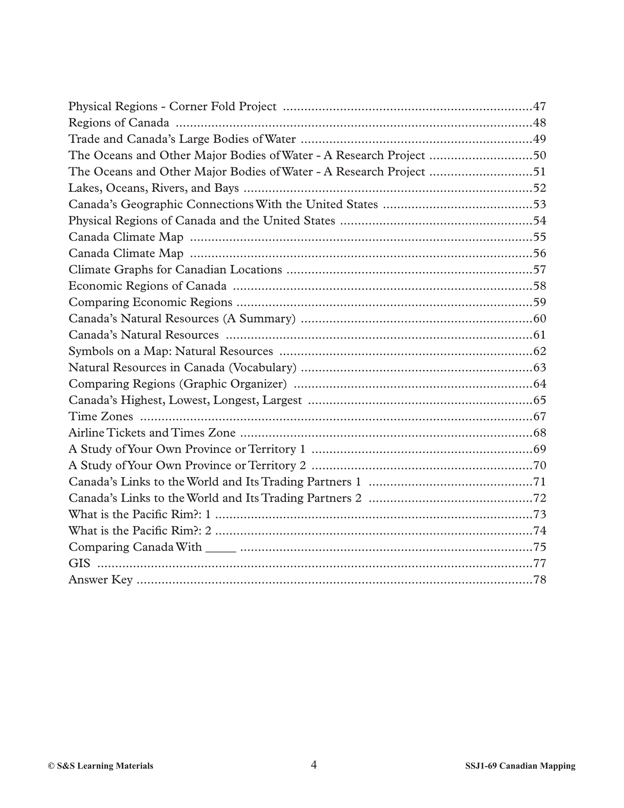 Canadian Mapping Skills: Extending Knowledge Grades 5-6