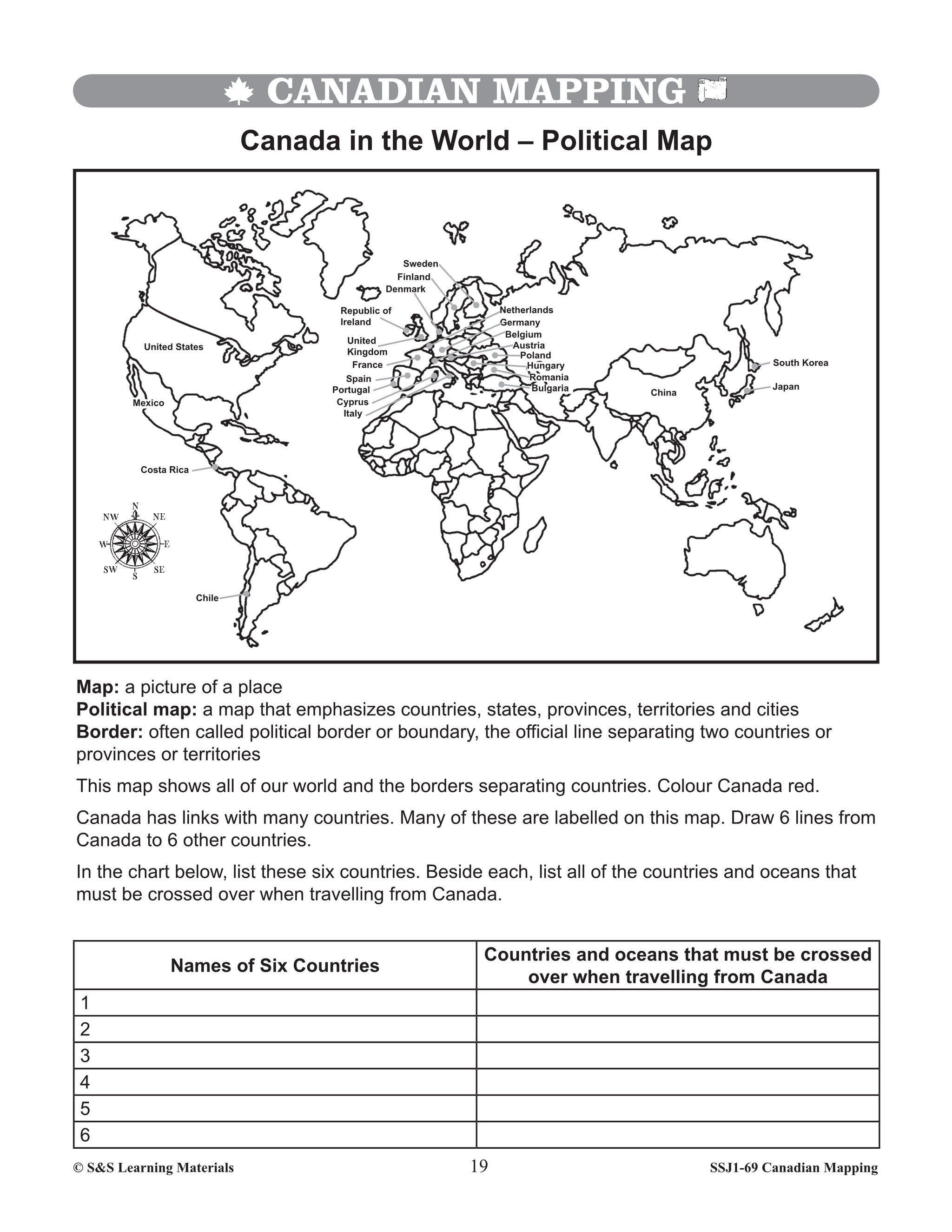 Canadian Mapping Skills: Extending Knowledge Grades 5-6