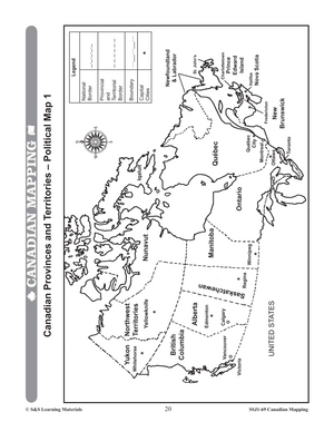Canadian Mapping Skills: Extending Knowledge Grades 5-6
