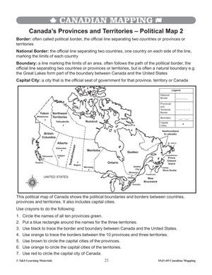Canadian Mapping Skills: Extending Knowledge Grades 5-6