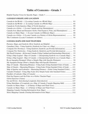 Big Book of Canadian Mapping Skills Grades 1-3
