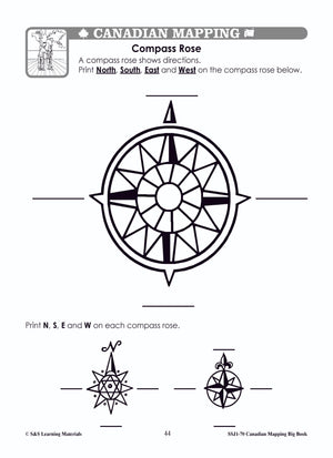 Big Book of Canadian Mapping Skills Grades 1-3