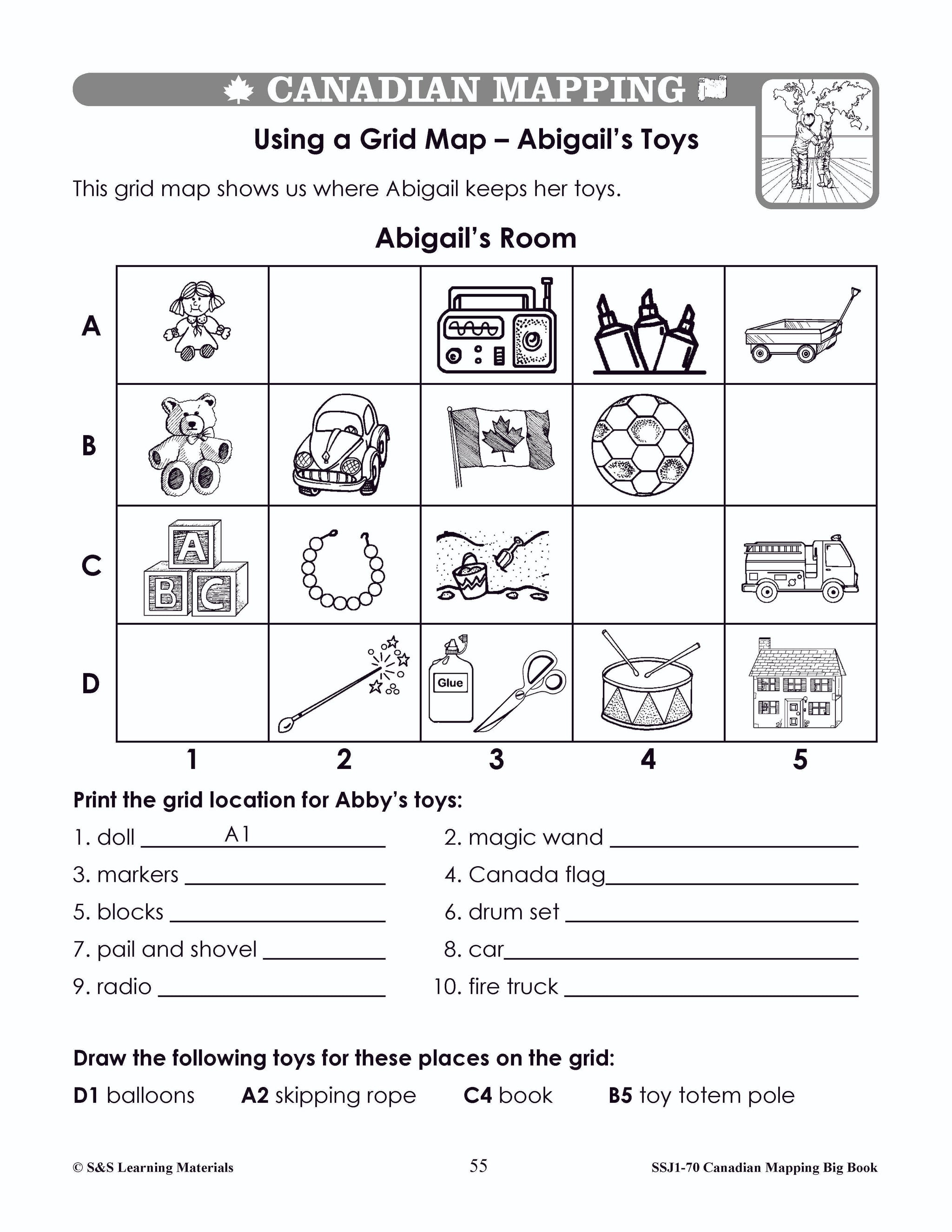 Big Book of Canadian Mapping Skills Grades 1-3