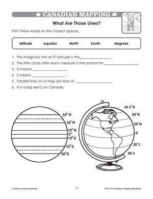 Big Book of Canadian Mapping Skills Grades 1-3