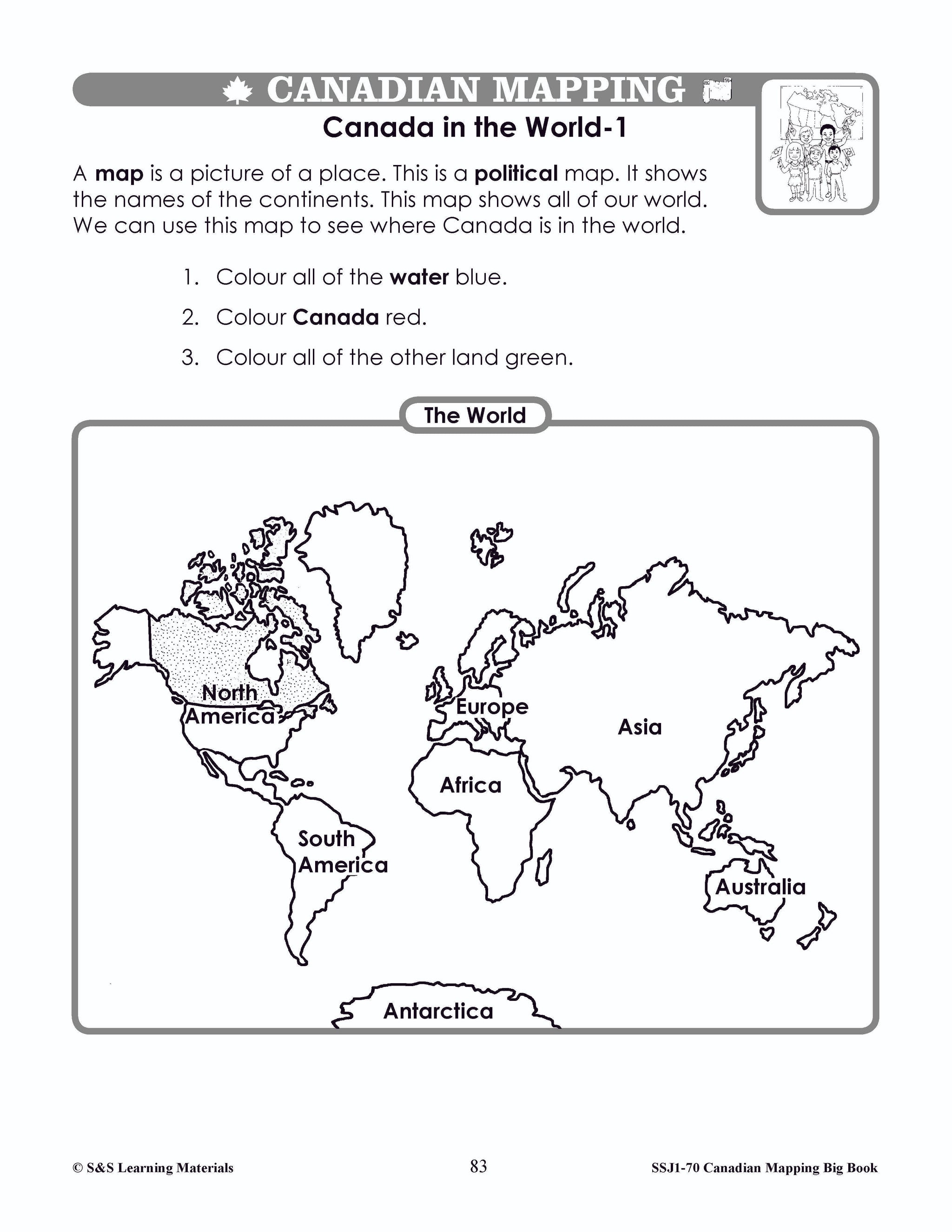 Big Book of Canadian Mapping Skills Grades 1-3