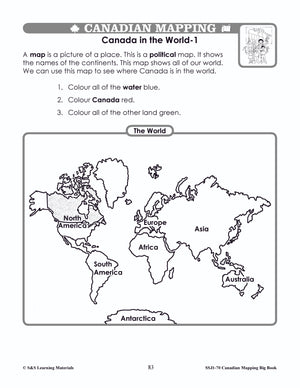 Big Book of Canadian Mapping Skills Grades 1-3