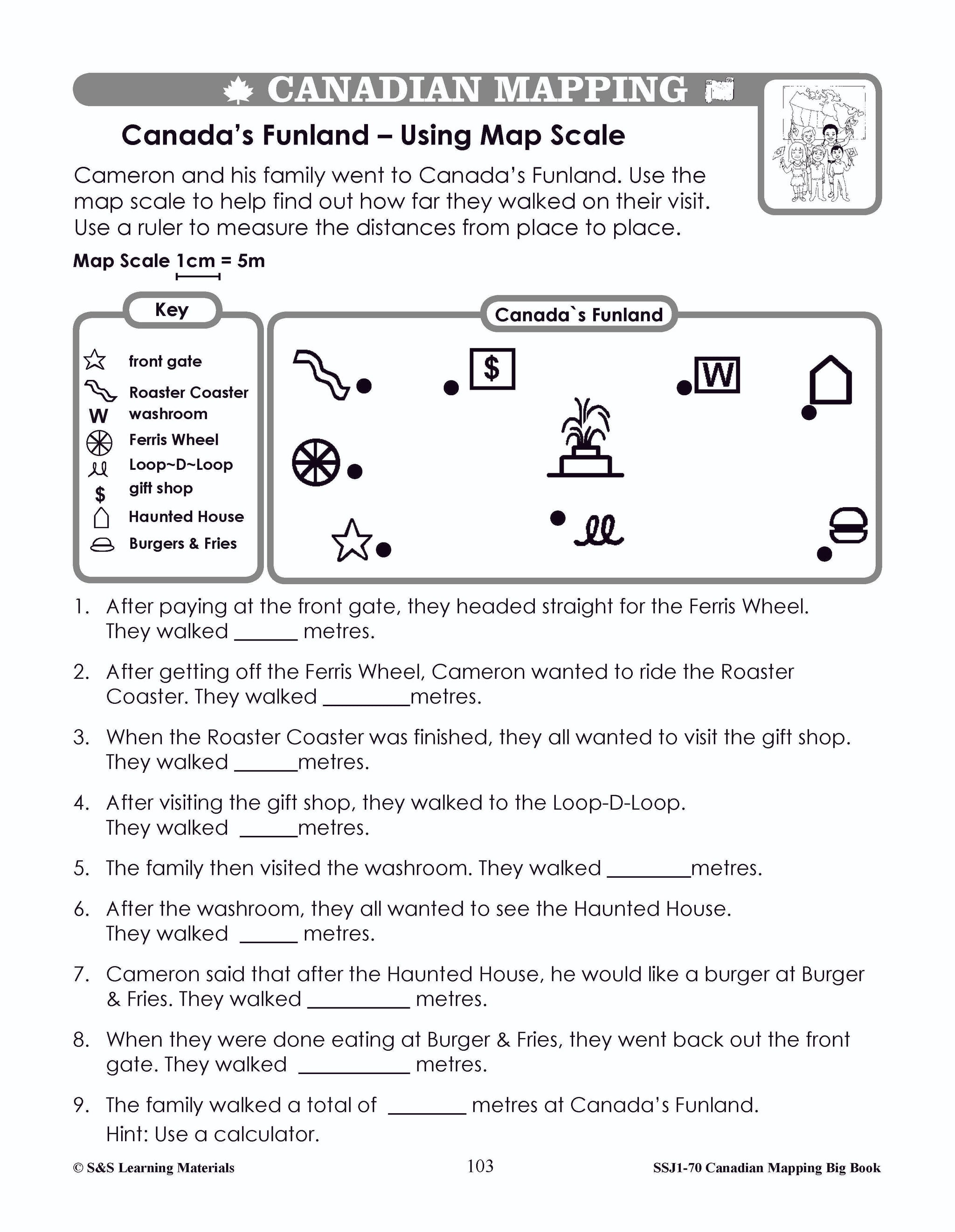 Big Book of Canadian Mapping Skills Grades 1-3
