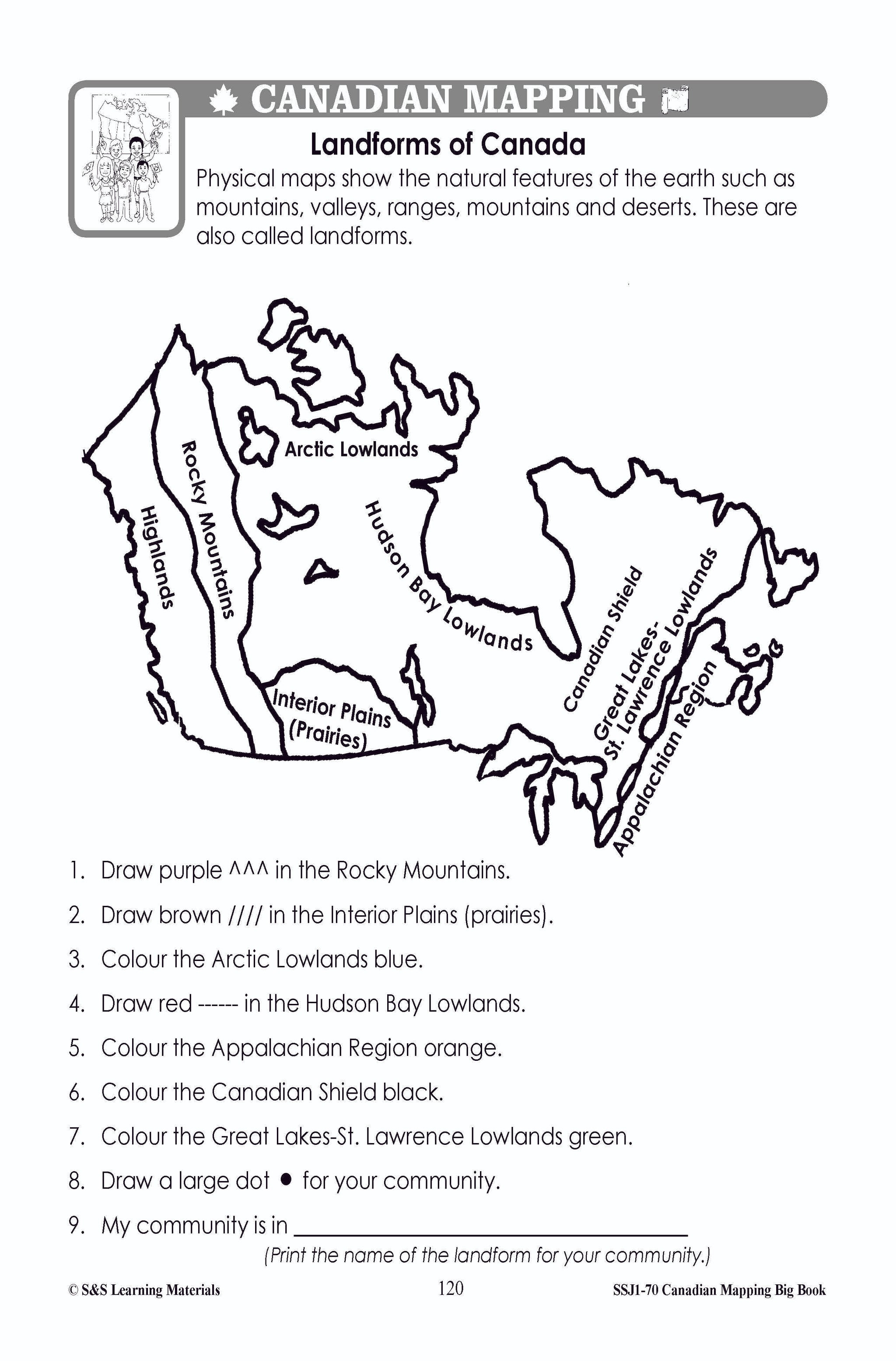 Big Book of Canadian Mapping Skills Grades 1-3