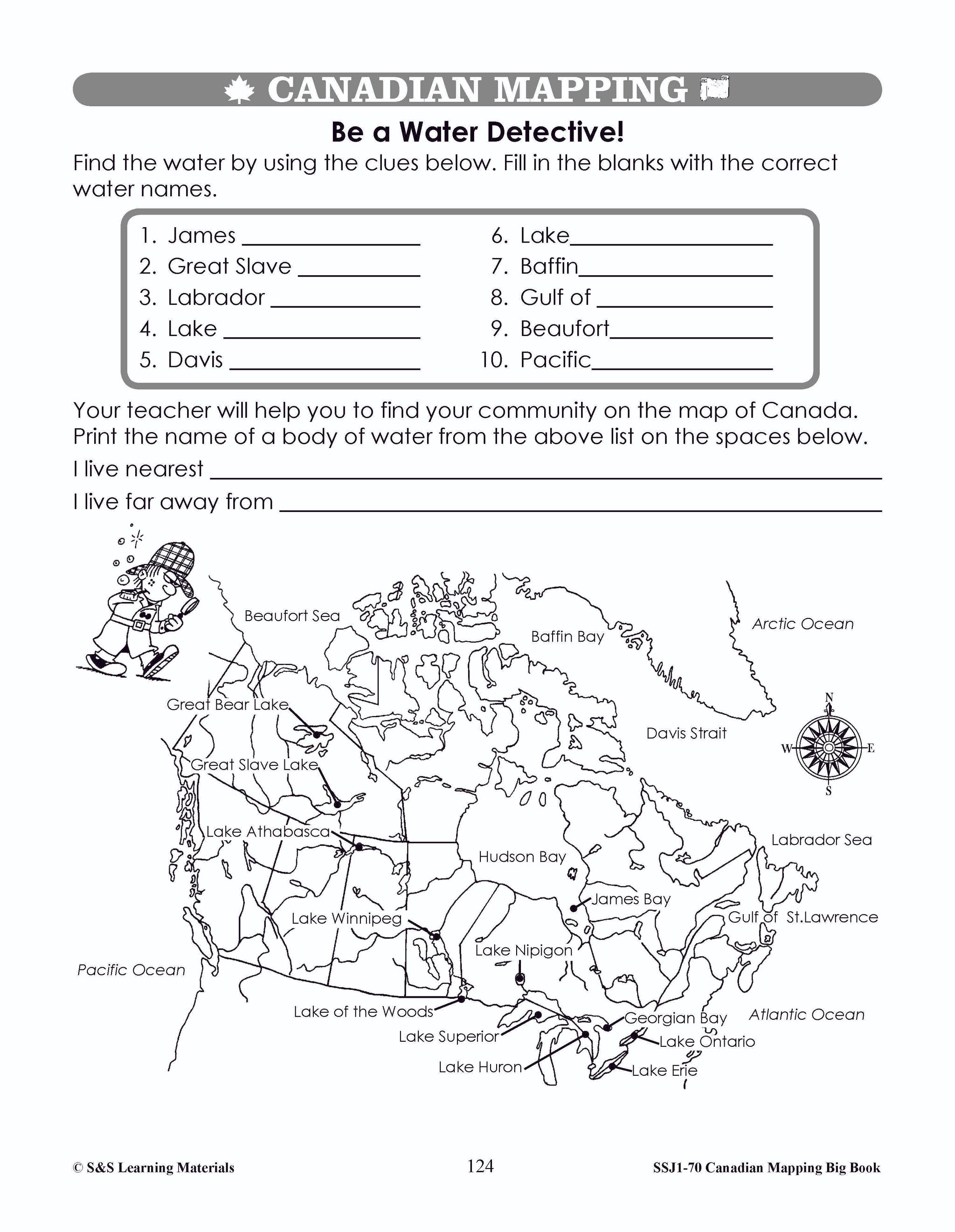 Big Book of Canadian Mapping Skills Grades 1-3