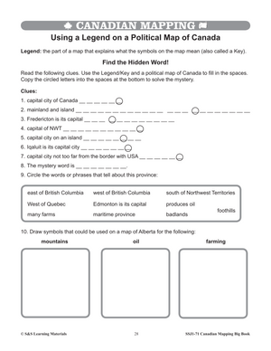 Big Book of Canadian Mapping Skills Grades 4-6