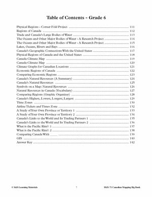 Big Book of Canadian Mapping Skills Grades 4-6