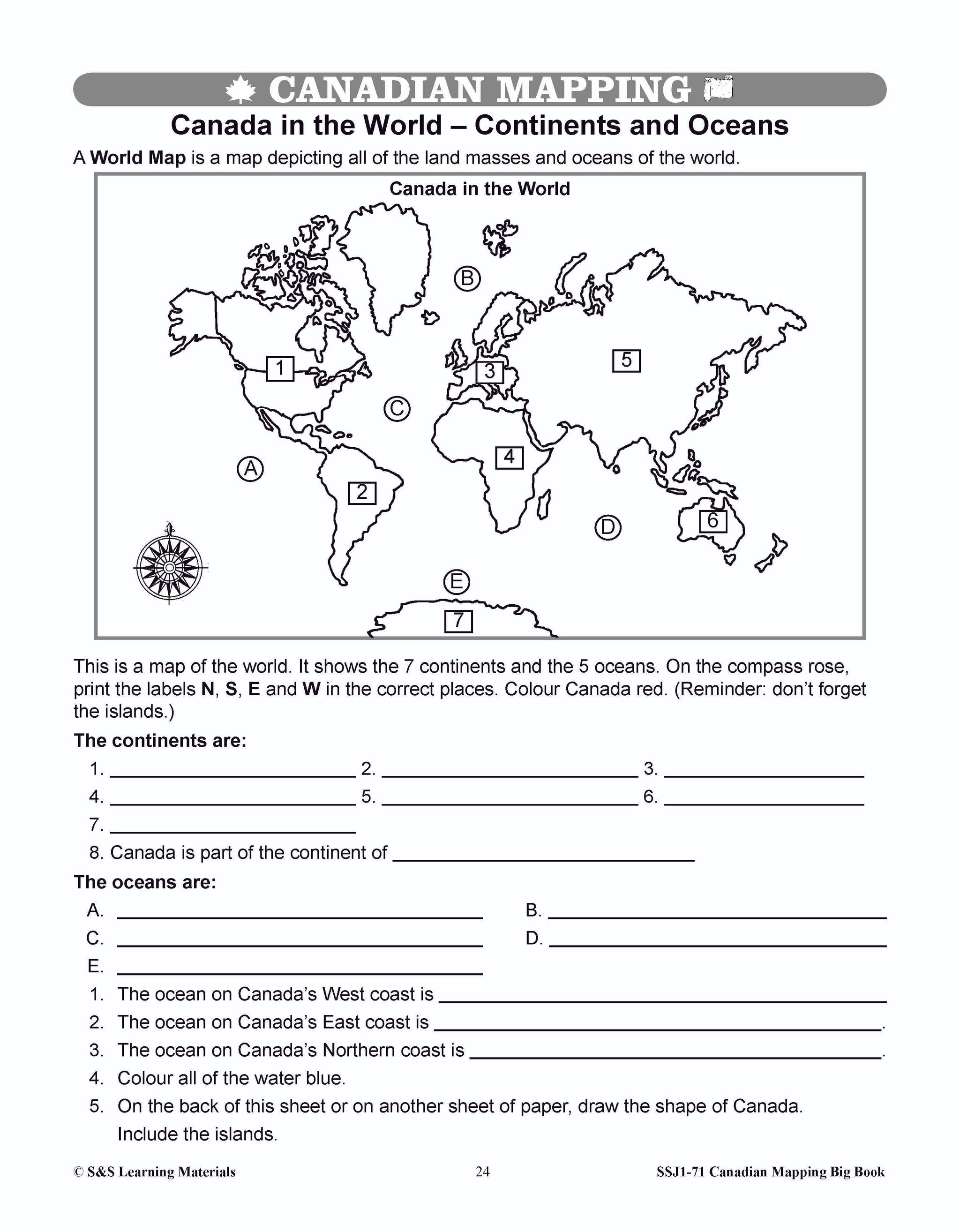 Big Book of Canadian Mapping Skills Grades 4-6