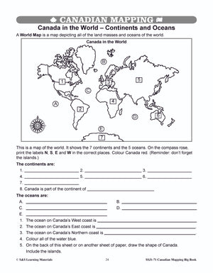 Big Book of Canadian Mapping Skills Grades 4-6