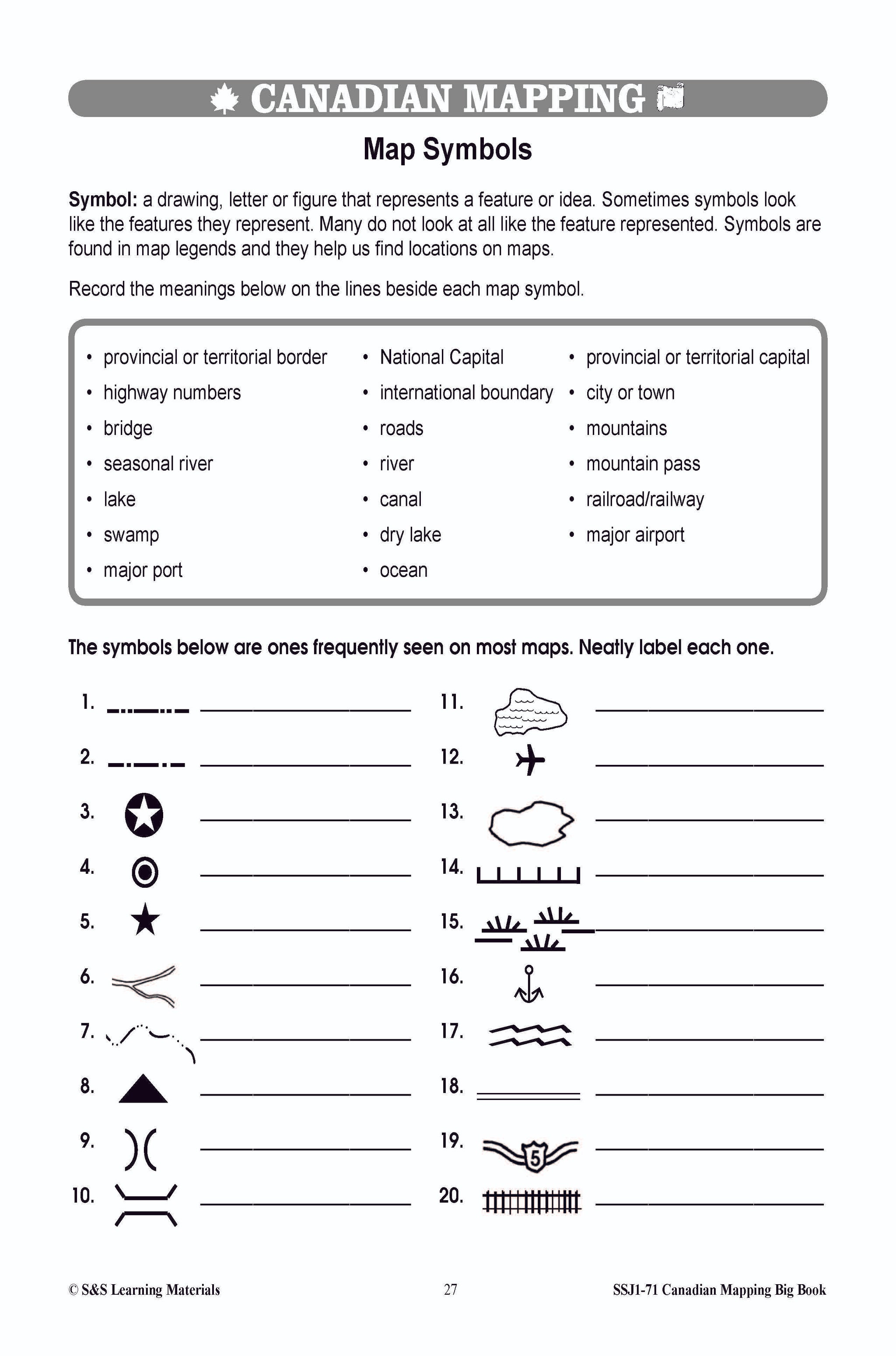 Big Book of Canadian Mapping Skills Grades 4-6