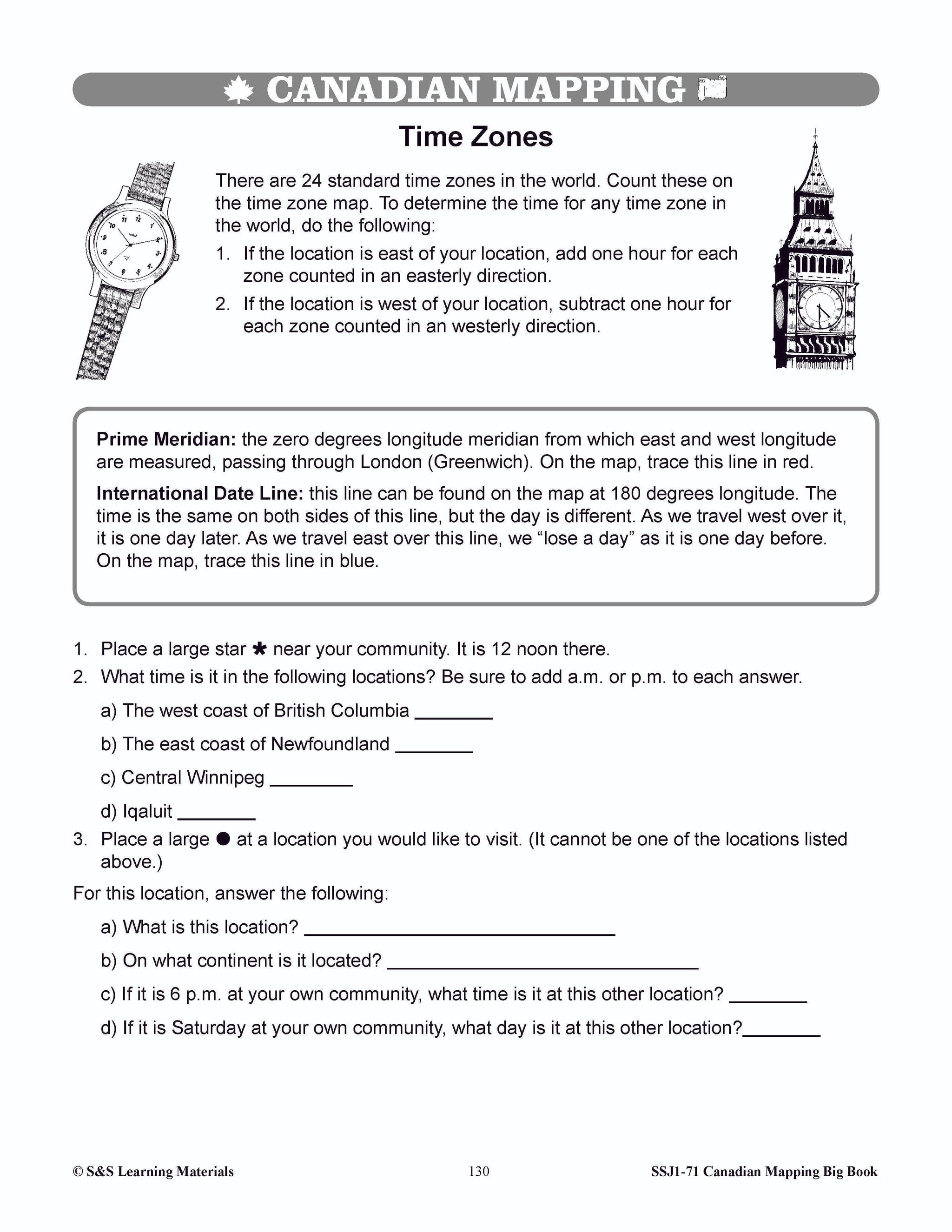 Big Book of Canadian Mapping Skills Grades 4-6