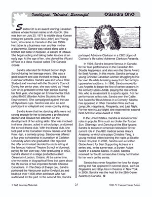 Famous Canadian Male Actors Non Fiction Reading Grades 4-8