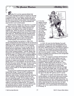 Famous Canadian Male Athletes Non Fiction Reading Grades 4-8