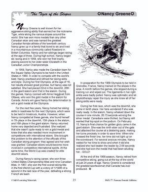 Famous Canadian Female Athletes Non Fiction Reading Grades 4-8