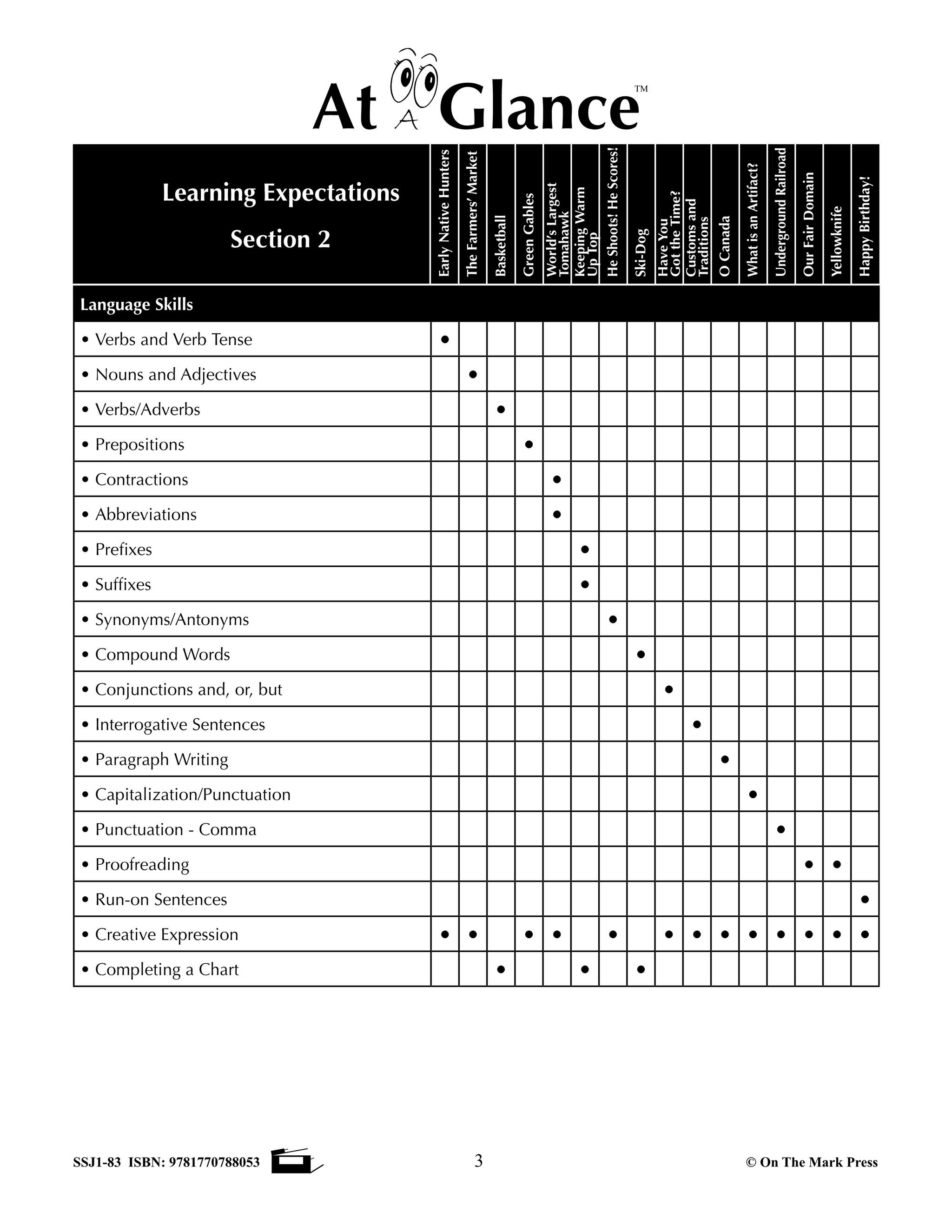 Canadian Mini Lessons: Improving Reading, Grammar and Writing Skills Grade 3