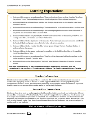 Canadian West - It's Development Grades 7-8