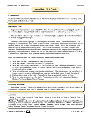 Canadian West - It's Development Grades 7-8