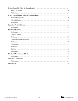 Creating Canada 1850-1890 Grade 8, High Interest, Low Vocabulary