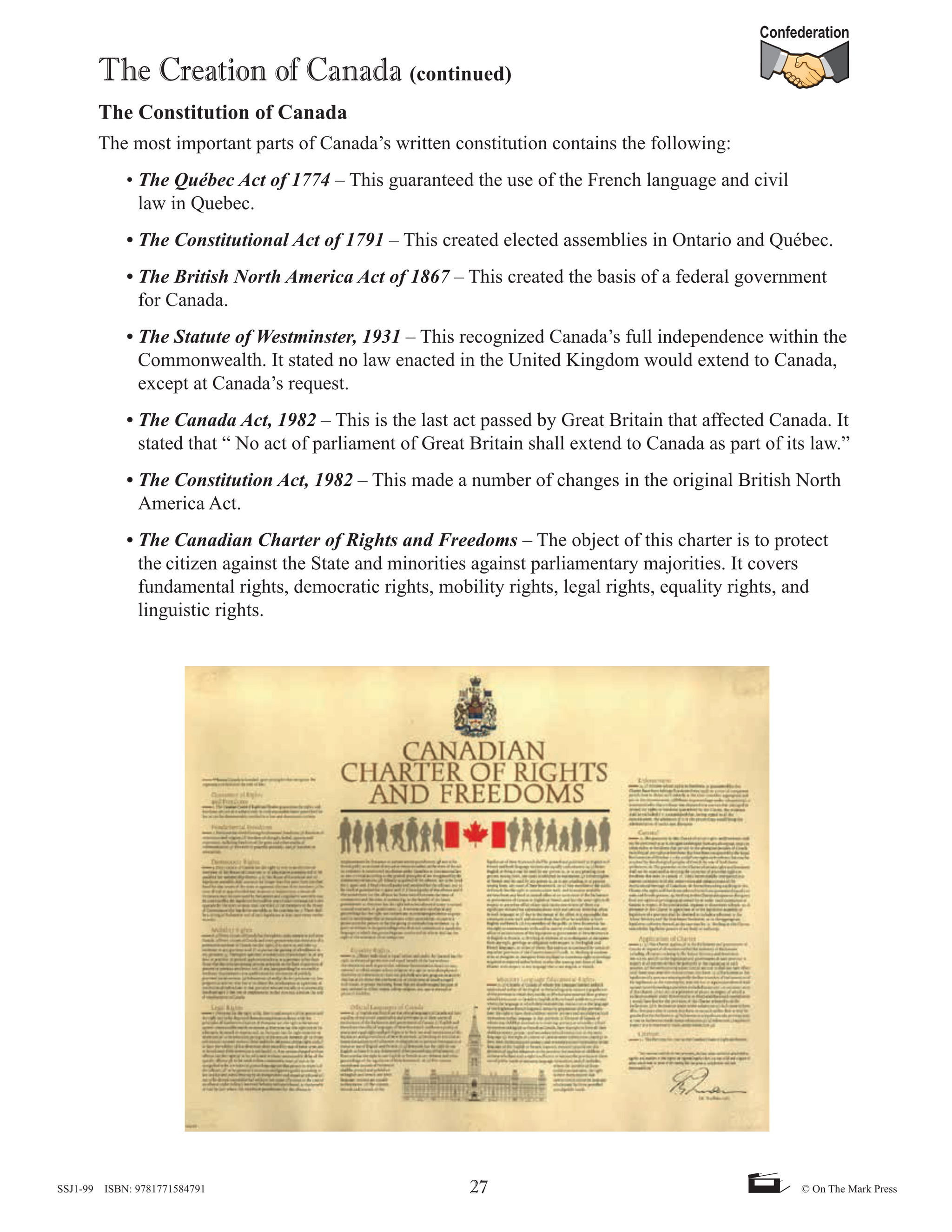 Creating Canada 1850-1890 Grade 8, High Interest, Low Vocabulary