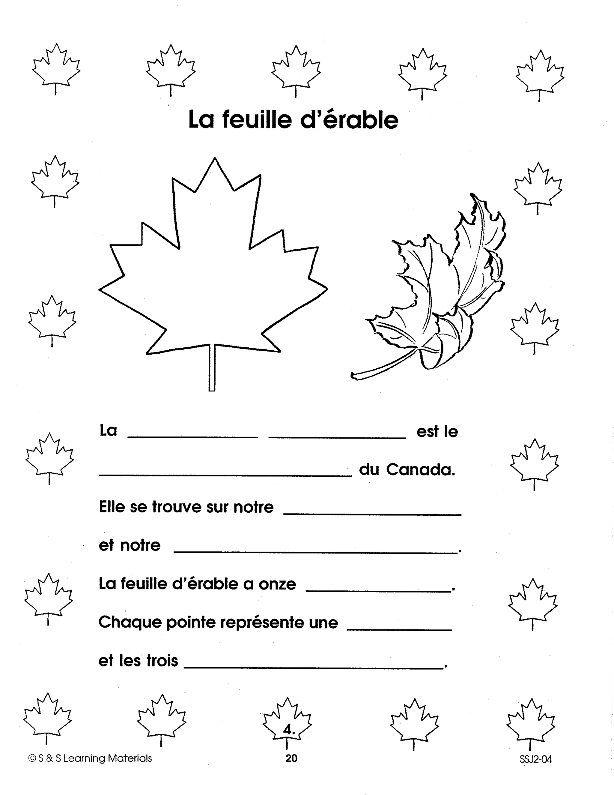 Le Canada 1e à 2e année
