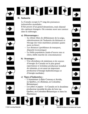 Provinces et territores du Canada 3e à 5e année