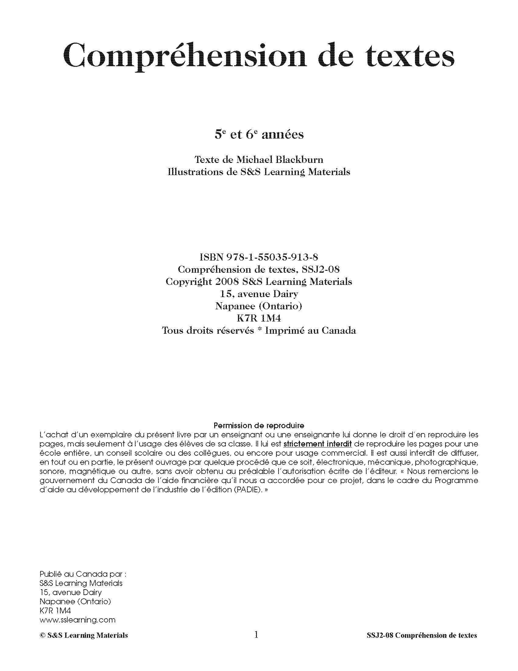 Compréhension de Textes 5e et 6e années