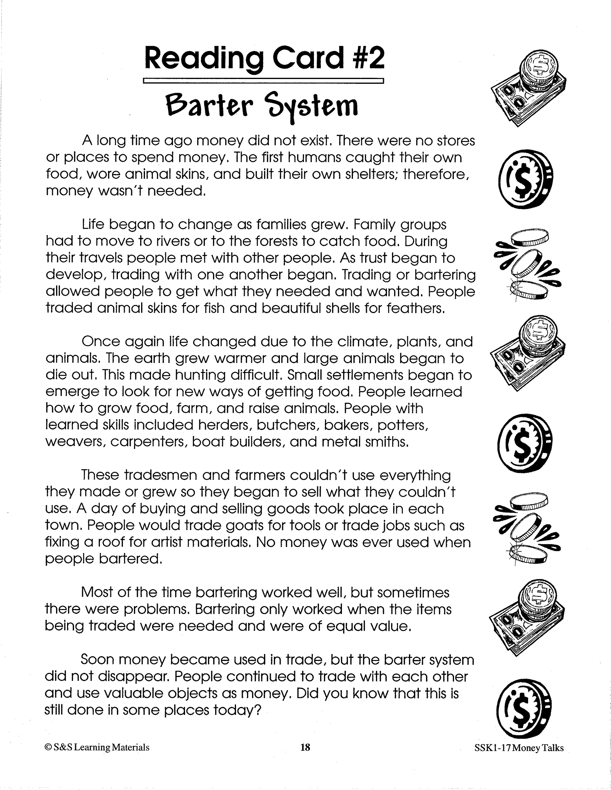 Money Talks: Using Canadian Currency Grades 3-6