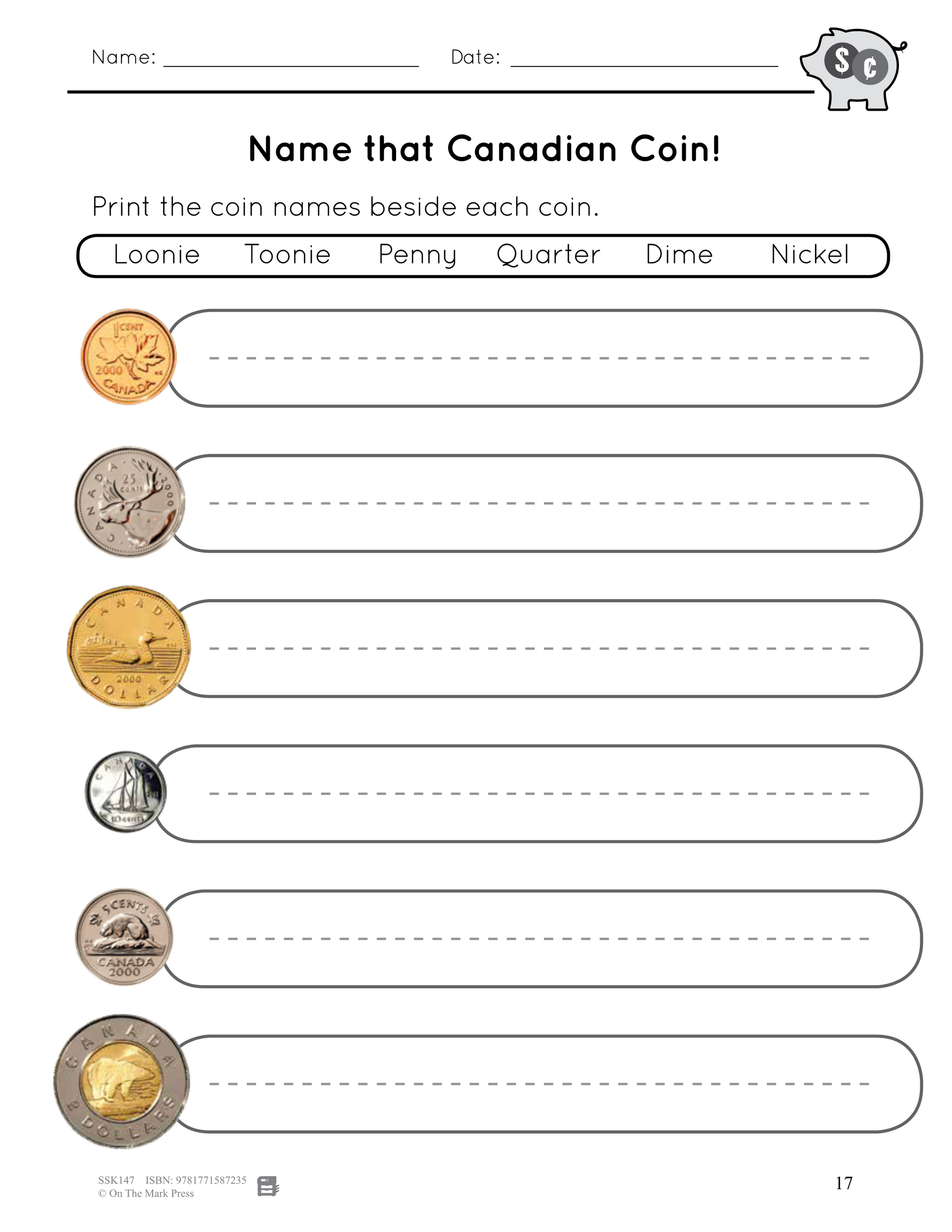 Canadian Money Grades 1-2