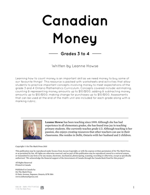 Canadian Money Grades 3-4