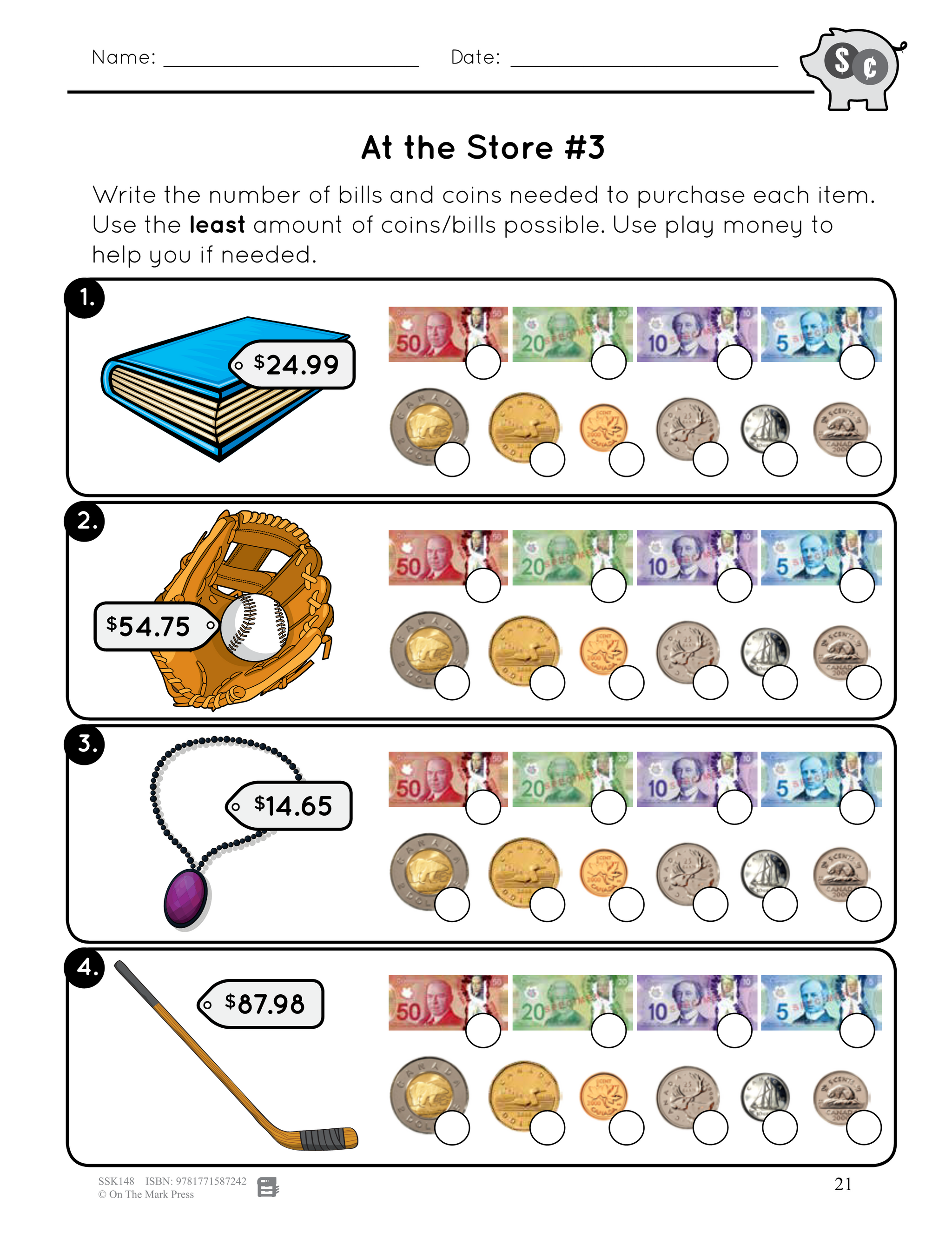Canadian Money Grades 3-4