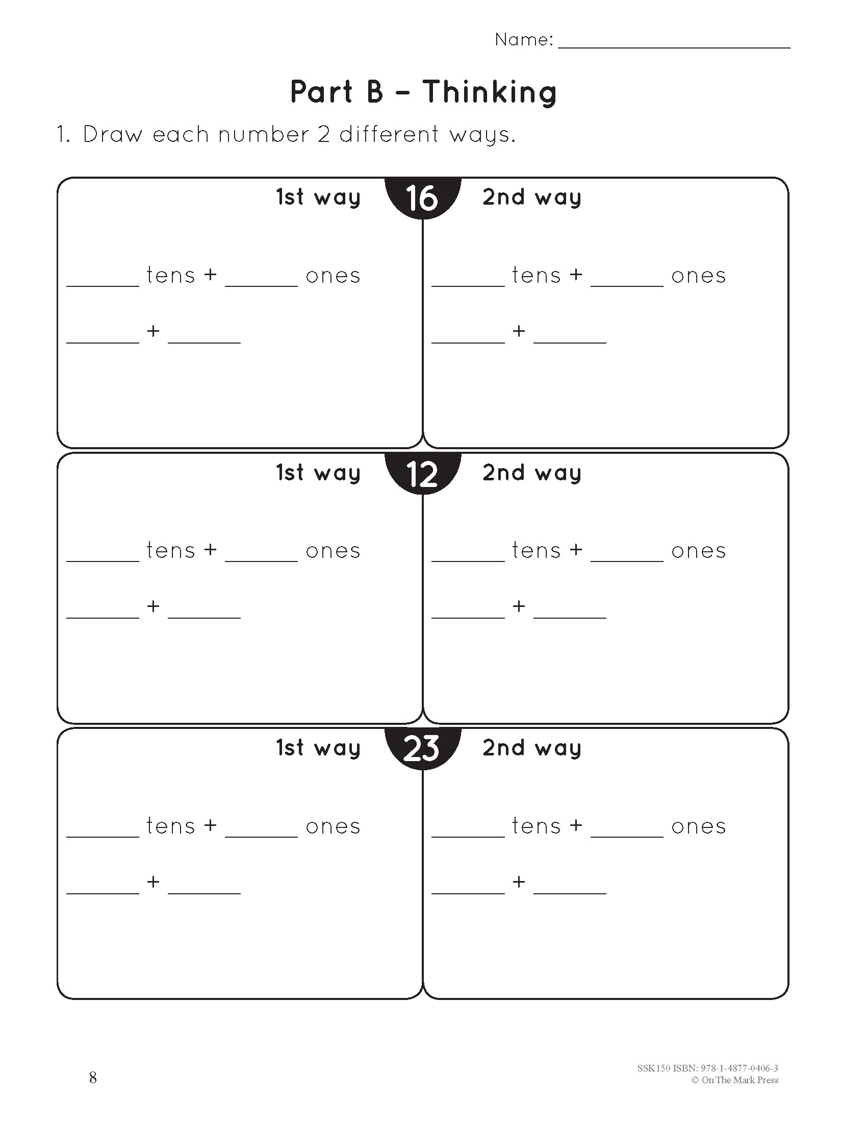 A Year of Grade 1 Math Assessments