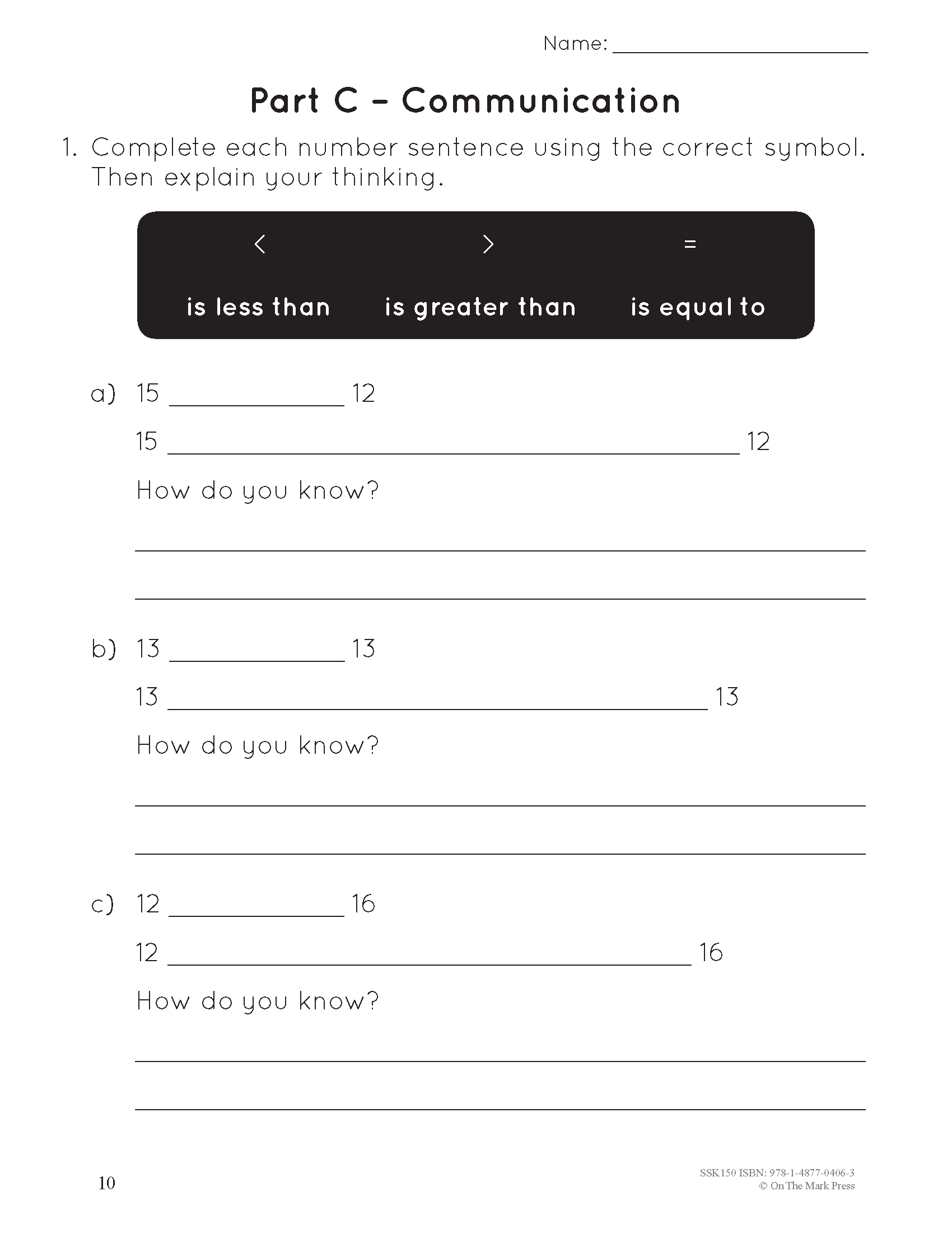 A Year of Grade 1 Math Assessments