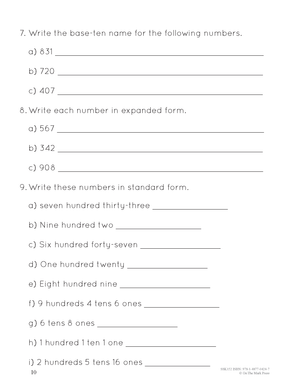 A Year of Grade 3 Math Assessments