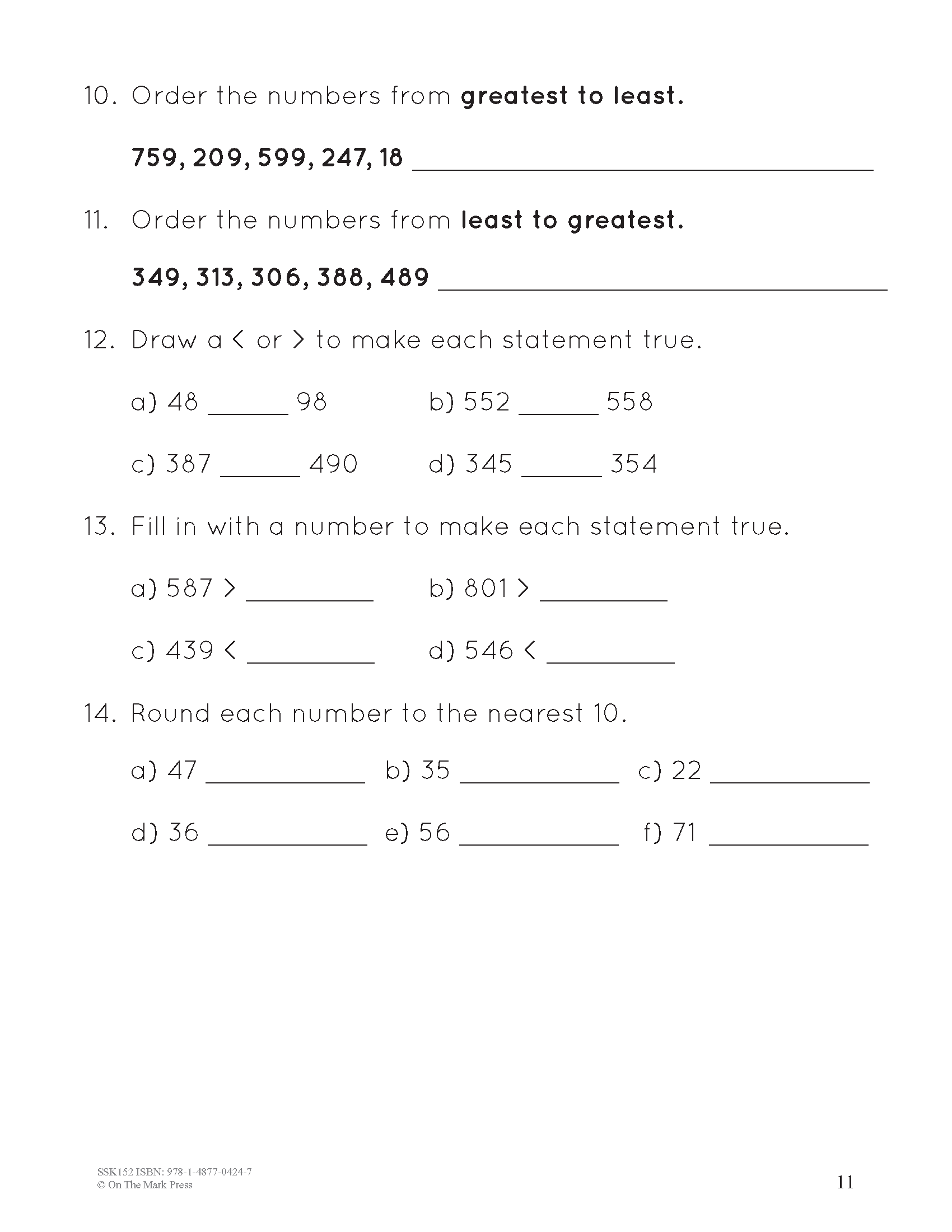 A Year of Grade 3 Math Assessments