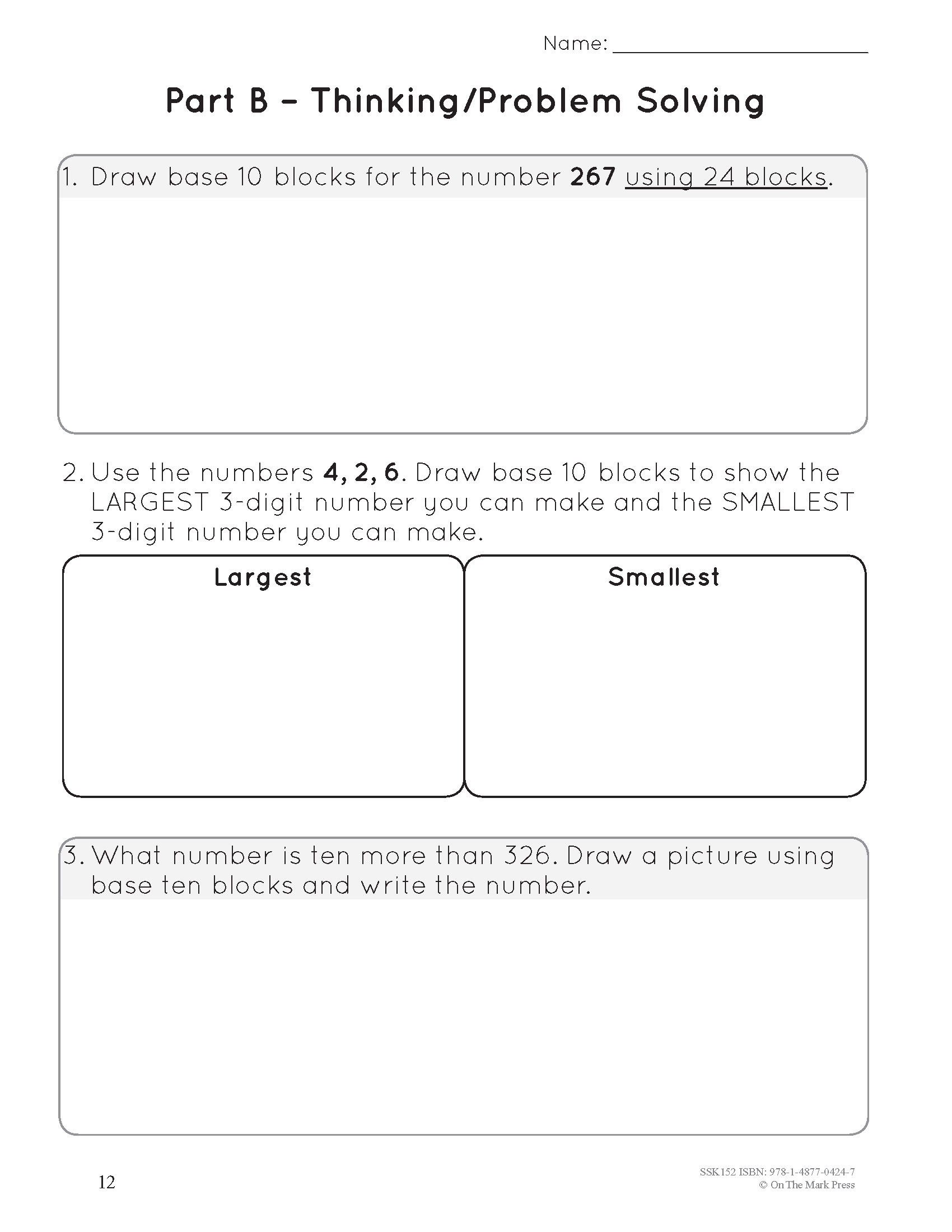 A Year of Grade 3 Math Assessments