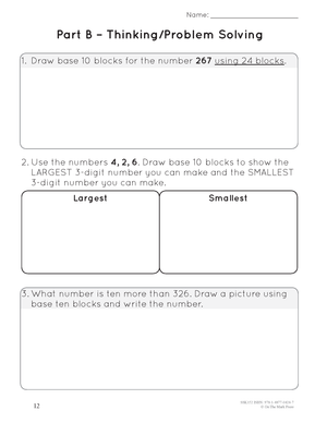 A Year of Grade 3 Math Assessments