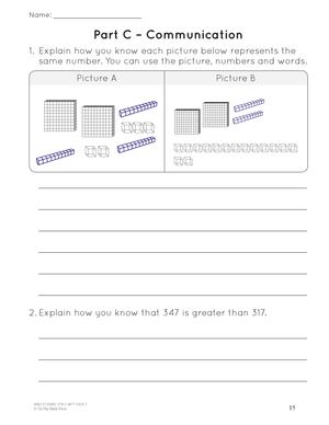 A Year of Grade 3 Math Assessments