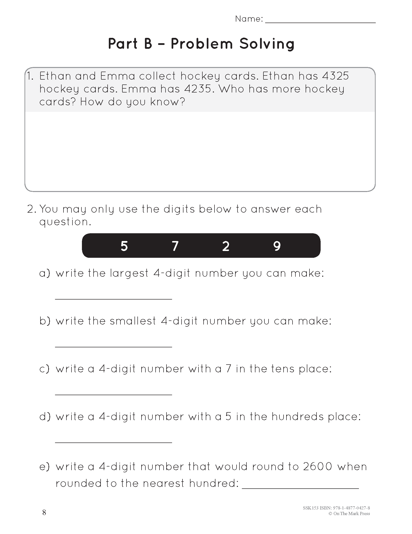 A Year of Grade 4 Math Assessments