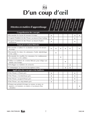 La mesure du temps 1e à 3e année