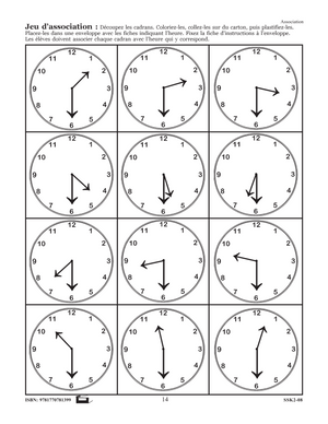 La mesure du temps 1e à 3e année