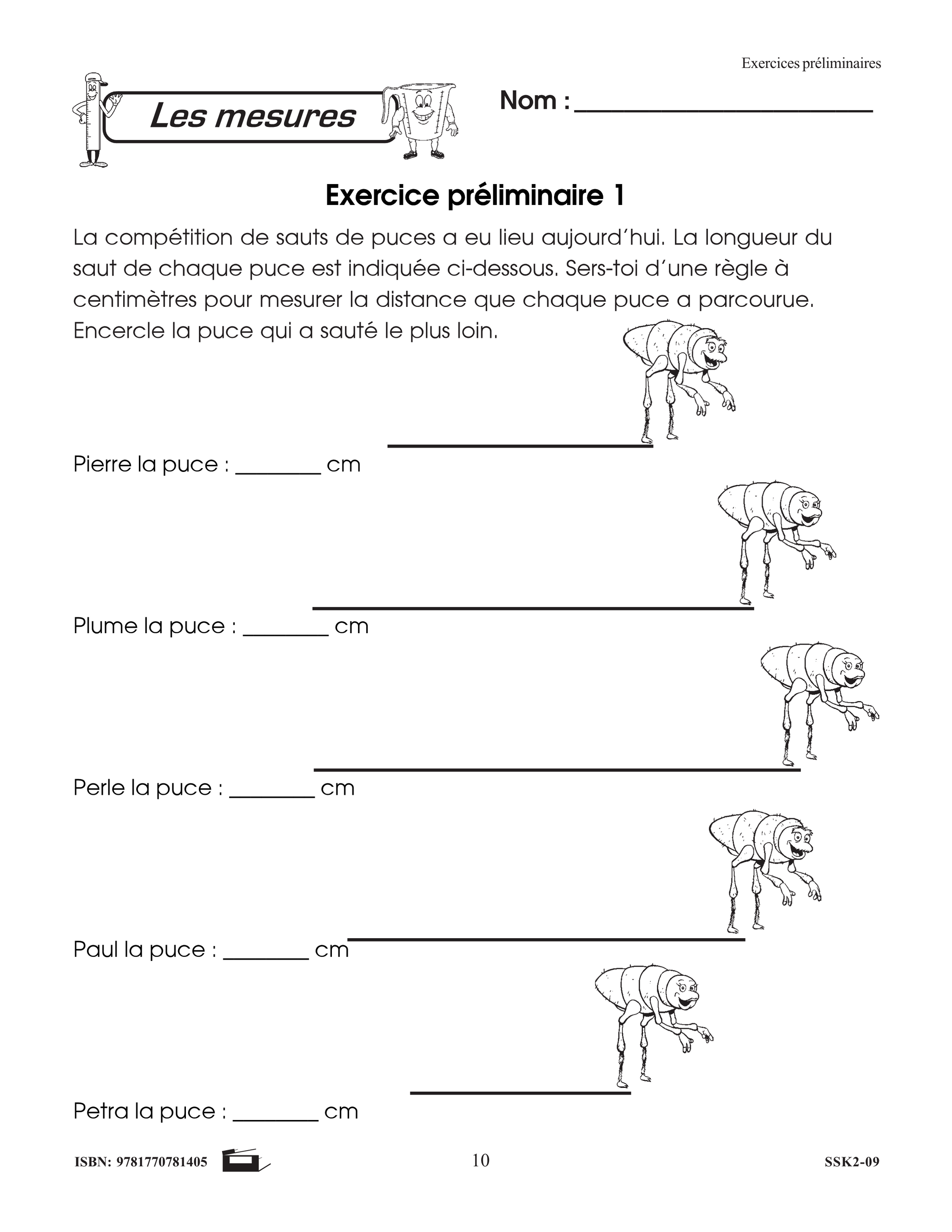 Les mesures années du primaire